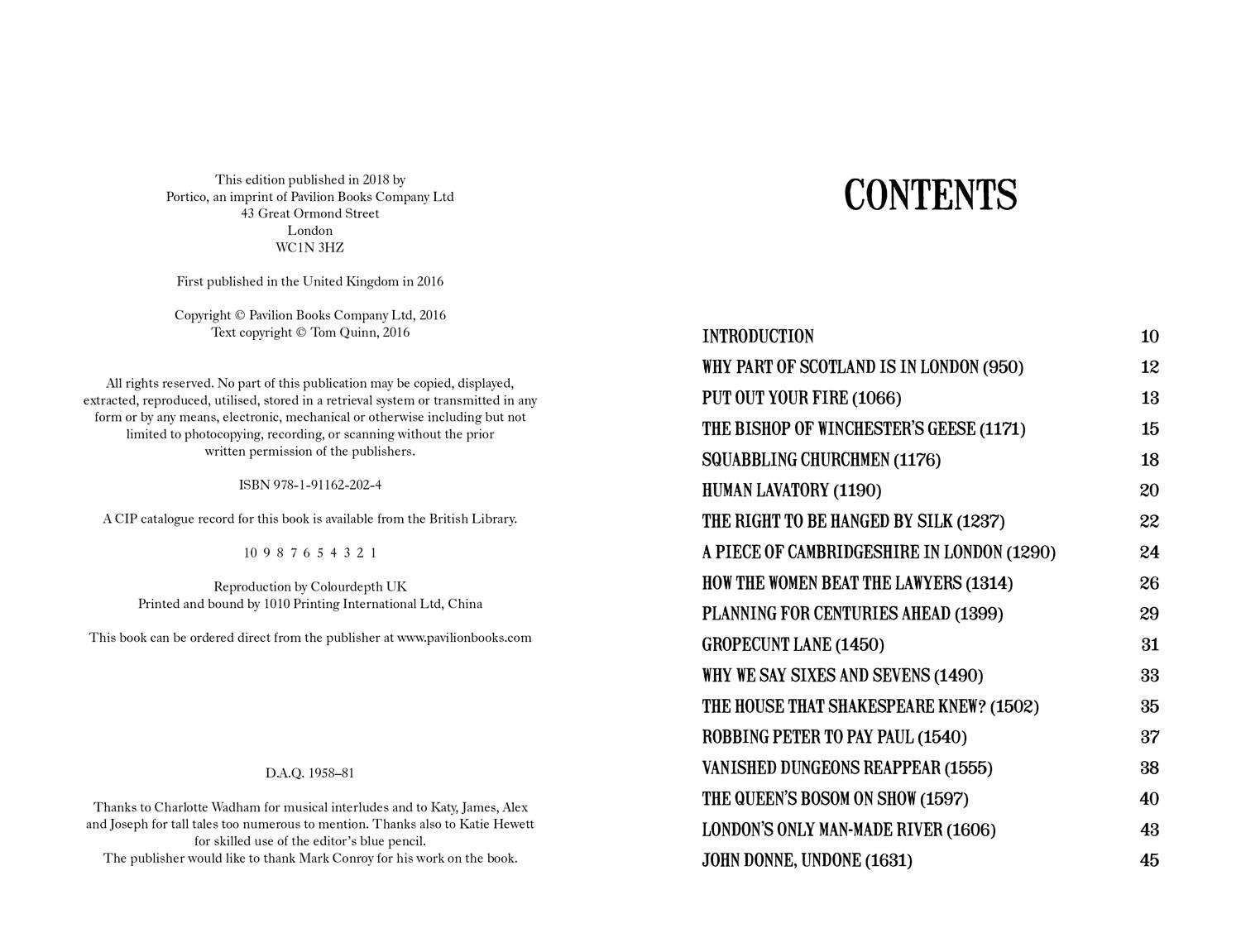 Beispielinhalt (Bild) London's Strangest Tales