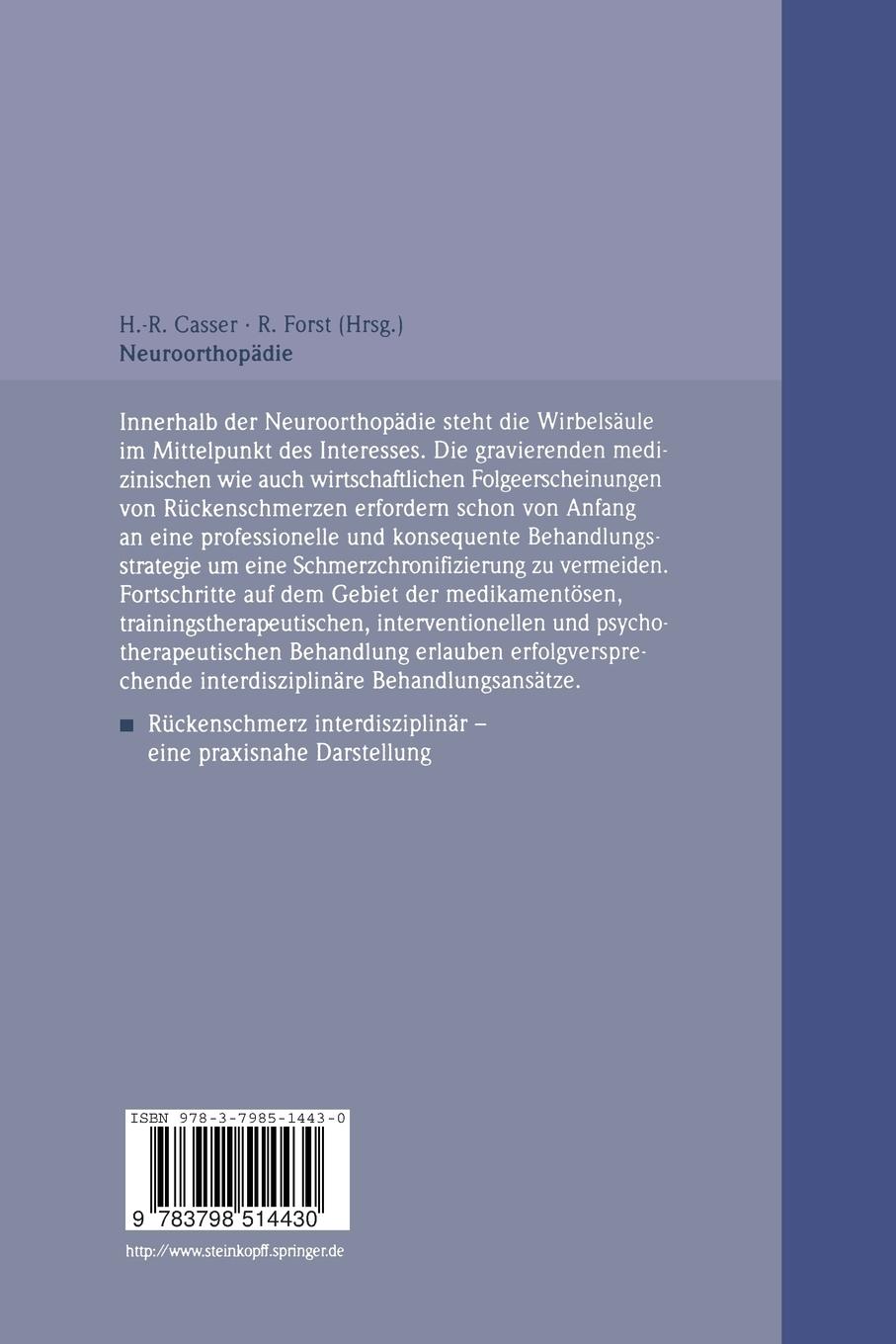 Rückseitencover Neuroorthopädie