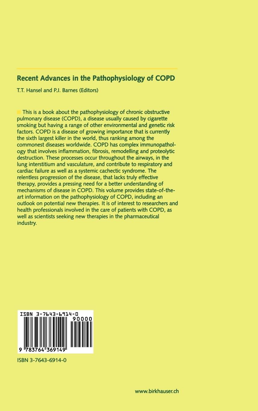 Rückseitencover Recent Advances in the Pathophysiology of COPD