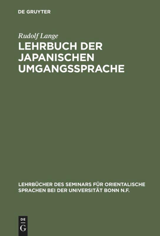 Vorderes Coverbild Lehrbuch der japanischen Umgangssprache