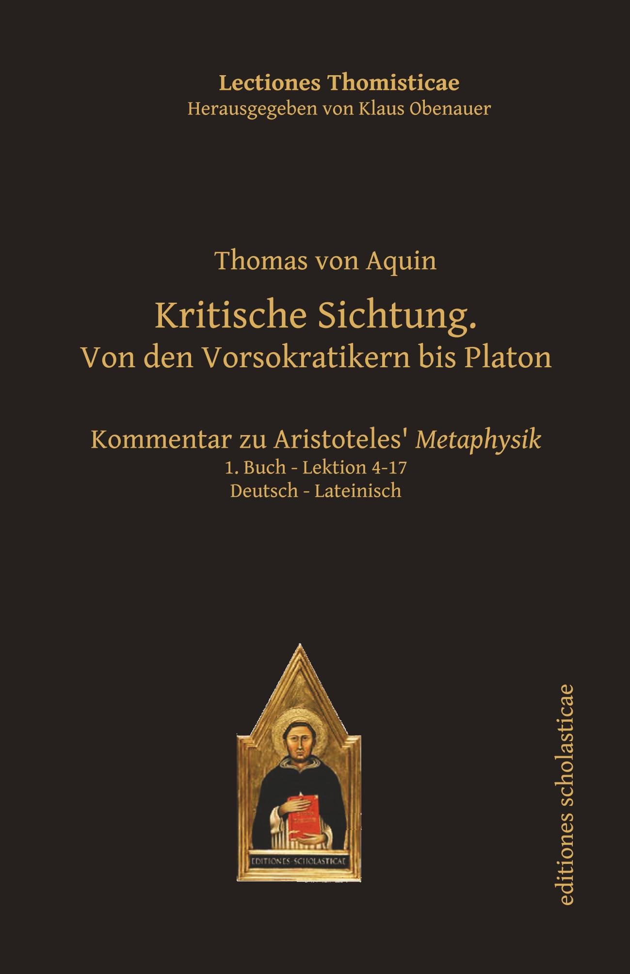 Vorderes Coverbild Kritische Sichtung. Von den Vorsokratikern bis Platon