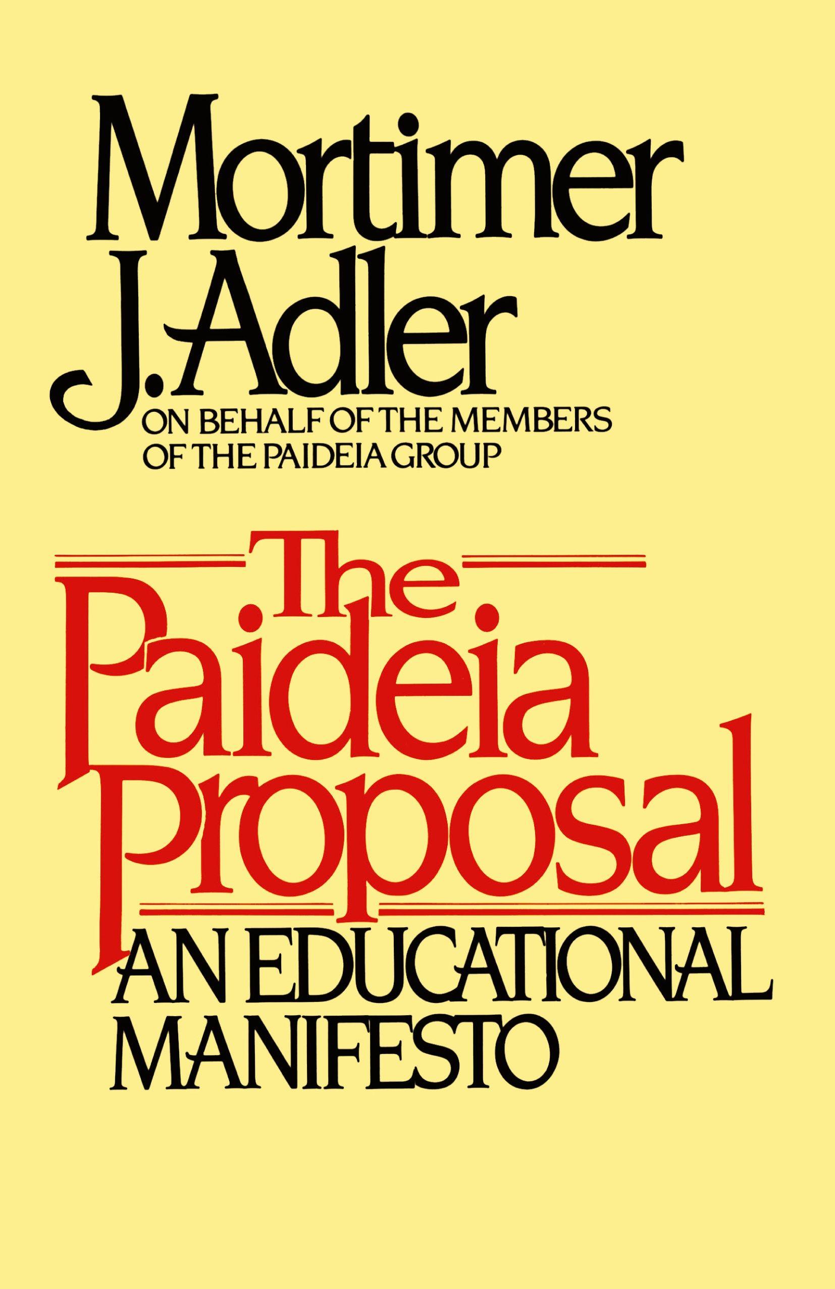 Vorderes Coverbild Paideia Proposal