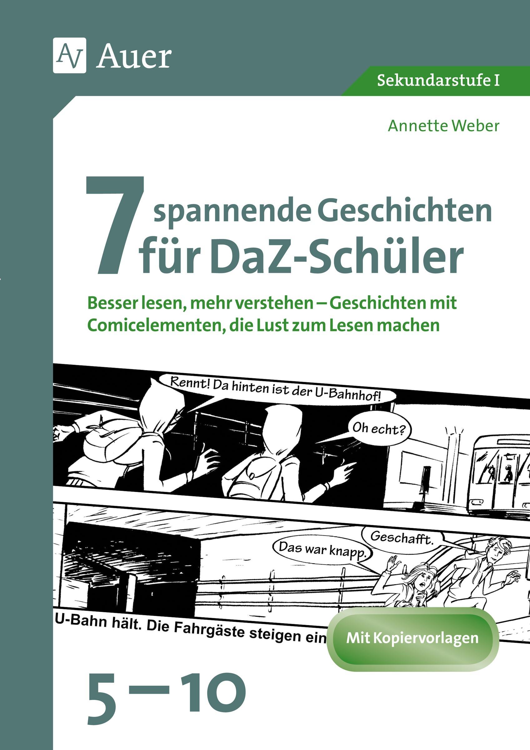 Vorderes Coverbild 7 spannende Geschichten für DaZ-Schüler 5-10