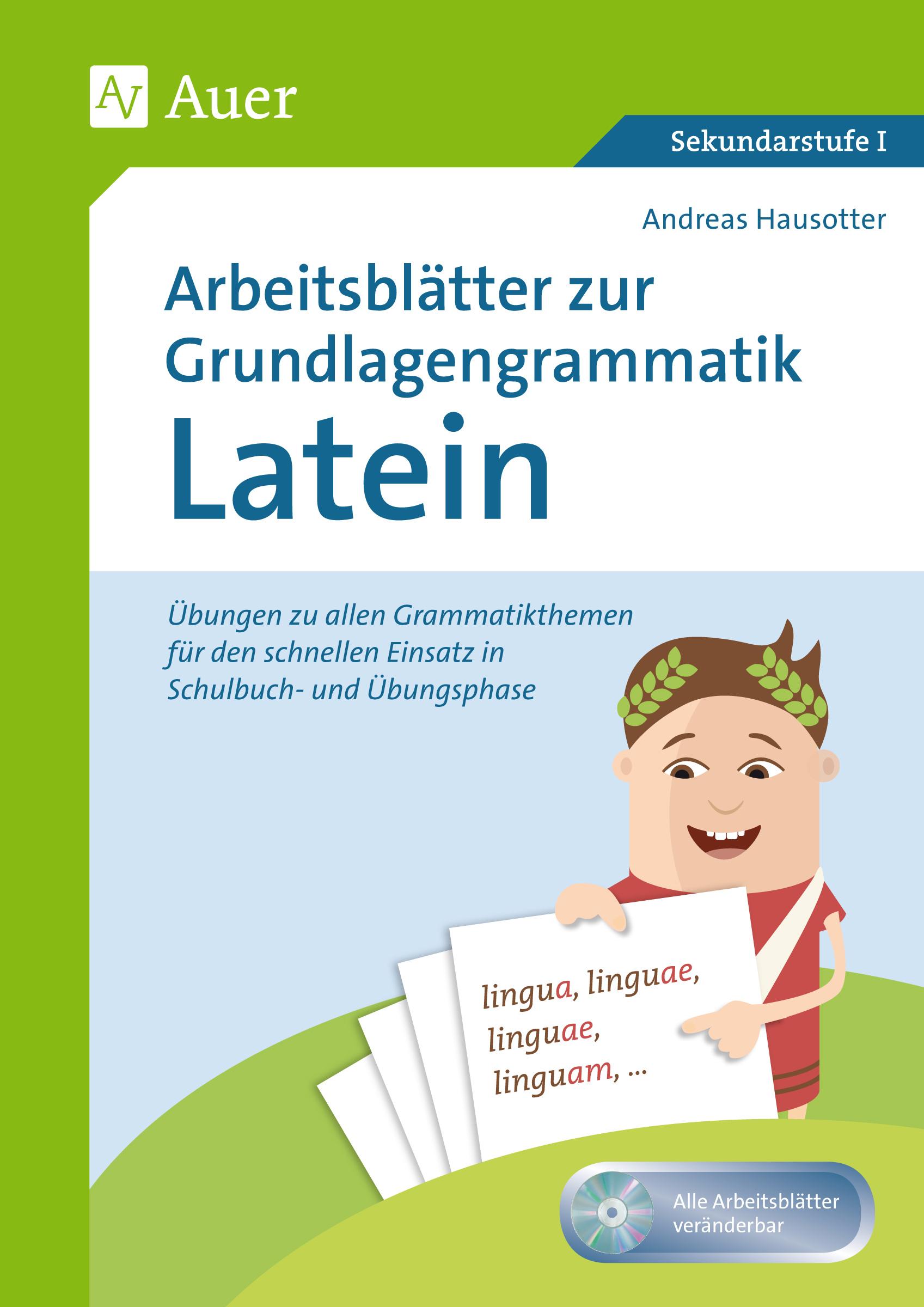 Vorderes Coverbild Arbeitsblätter zur Grundlagengrammatik Latein