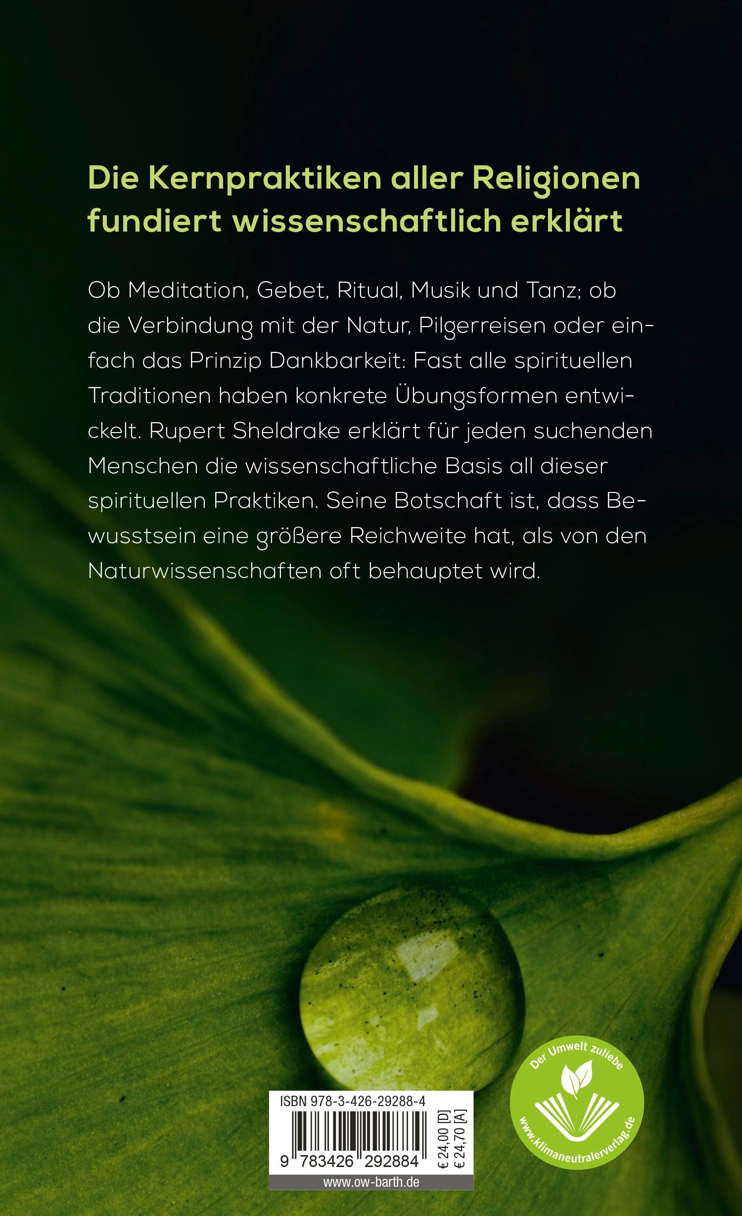 Rückseitencover Die Wiederentdeckung der Spiritualität