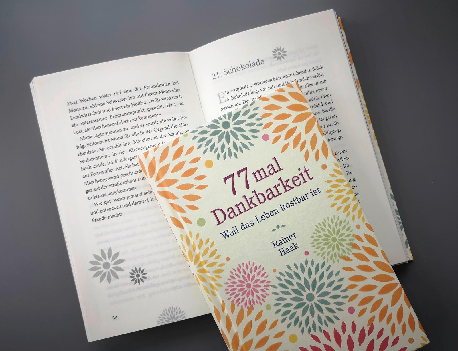 Beispielinhalt (Bild) 77 mal Dankbarkeit