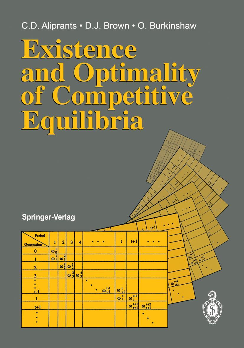 Vorderes Coverbild Existence and Optimality of Competitive Equilibria