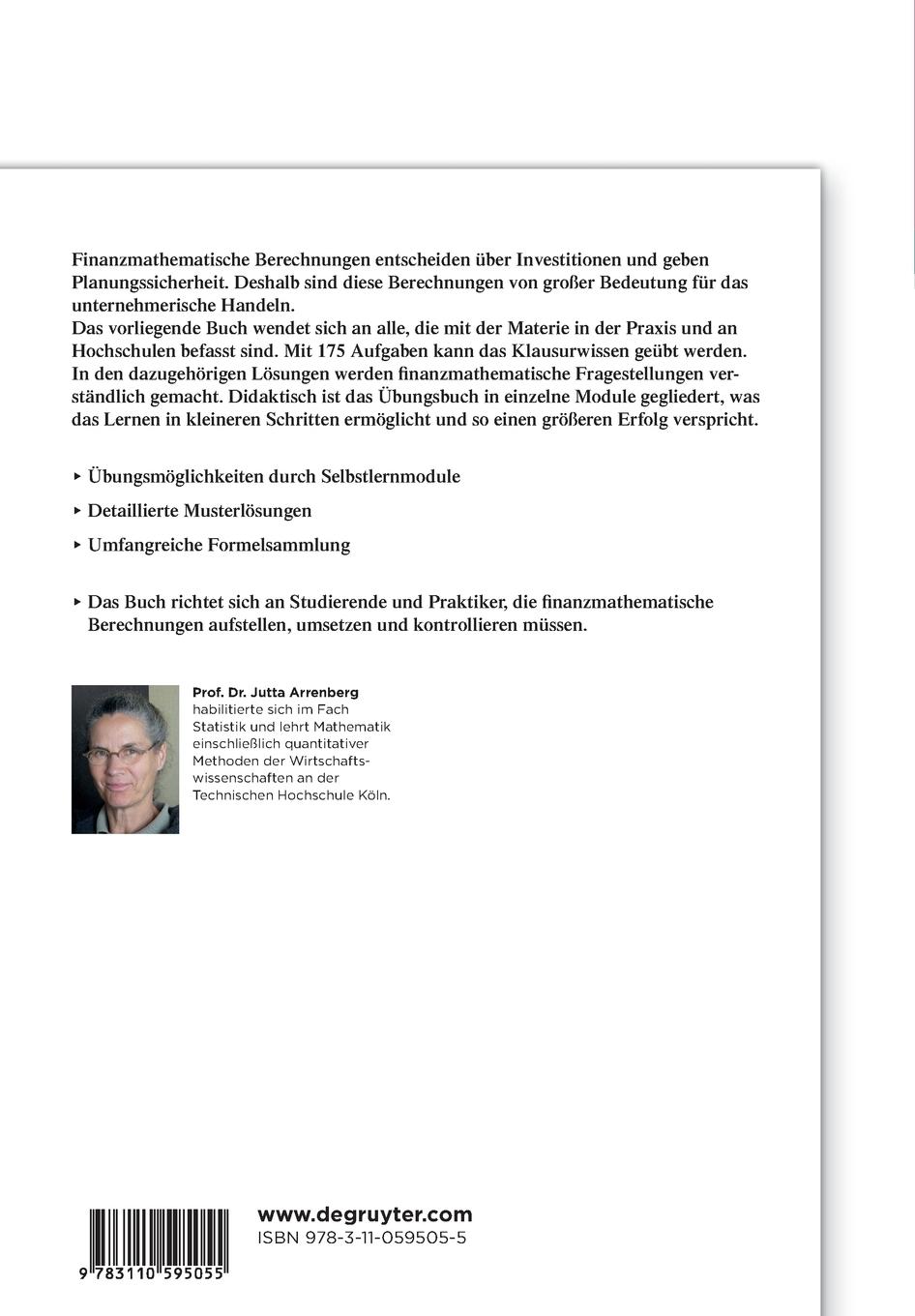 Rückseitencover Klausurwissen in Finanzmathematik