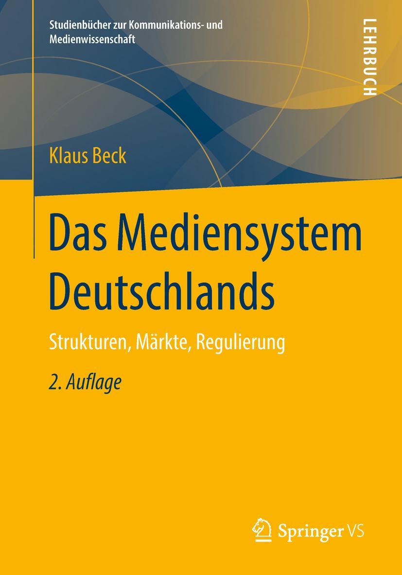 Vorderes Coverbild Das Mediensystem Deutschlands
