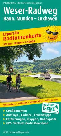Vorderes Coverbild Weser-Radweg, Hann. Münden - Cuxhaven