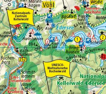 Beispielinhalt (Bild) GrimmHeimat NordHessen 1:190 000
