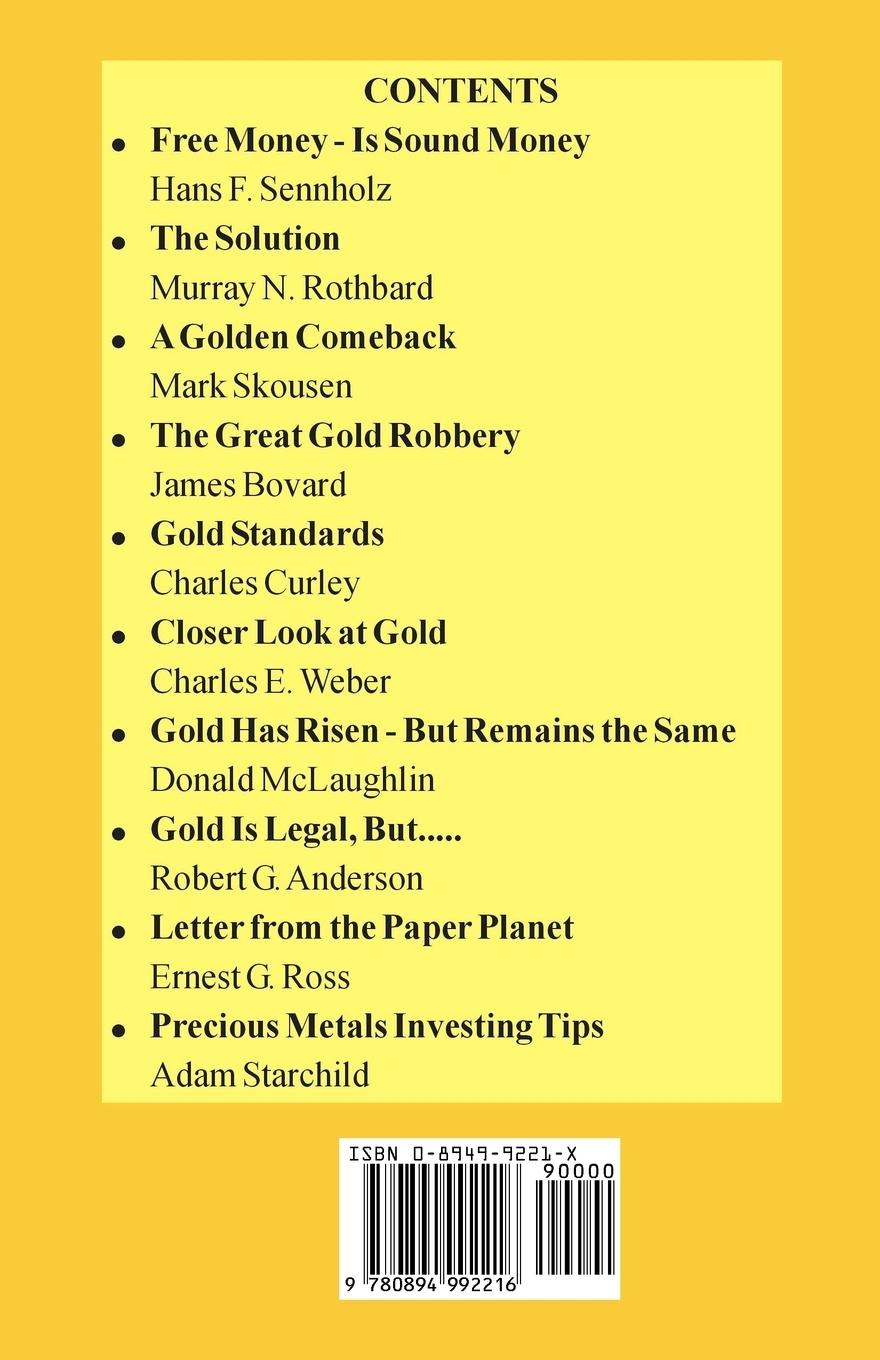 Rückseitencover Gold, Freedom, and Free Markets
