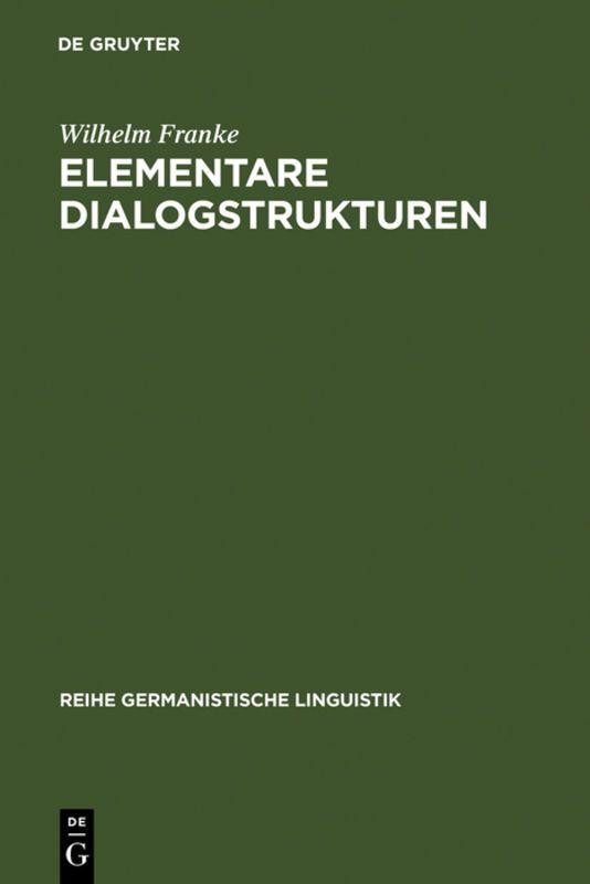 Vorderes Coverbild Elementare Dialogstrukturen