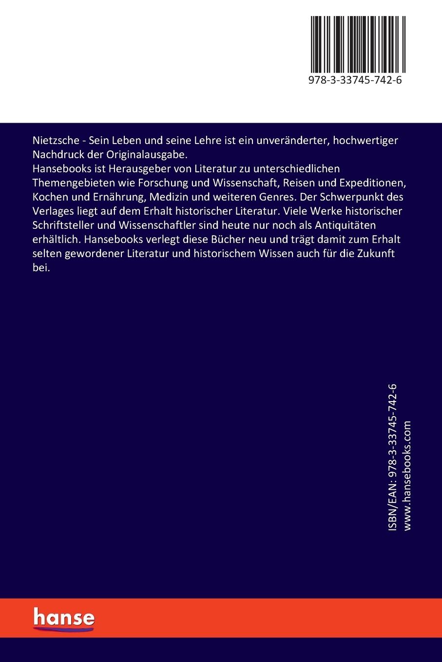 Rückseitencover Nietzsche