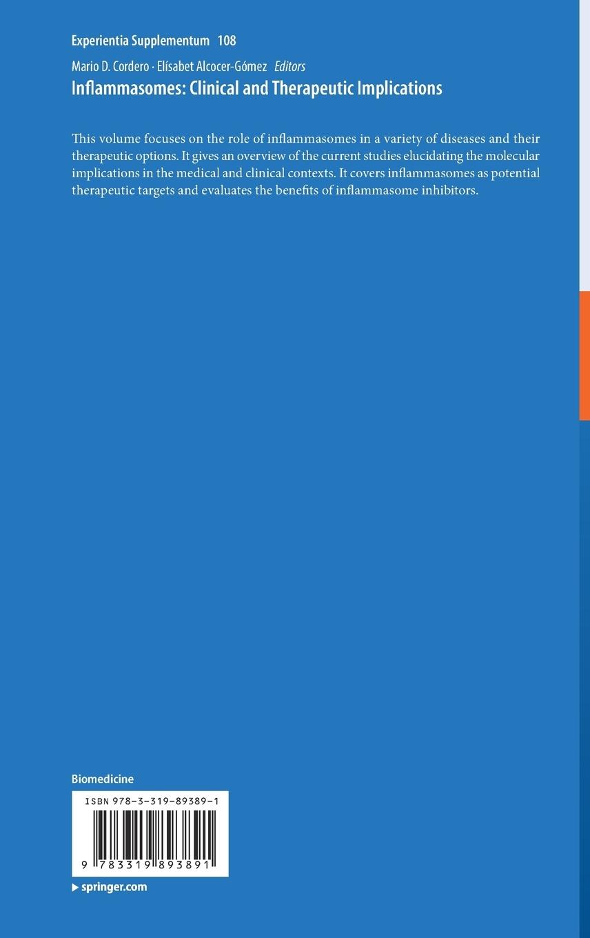 Rückseitencover Inflammasomes: Clinical and Therapeutic Implications