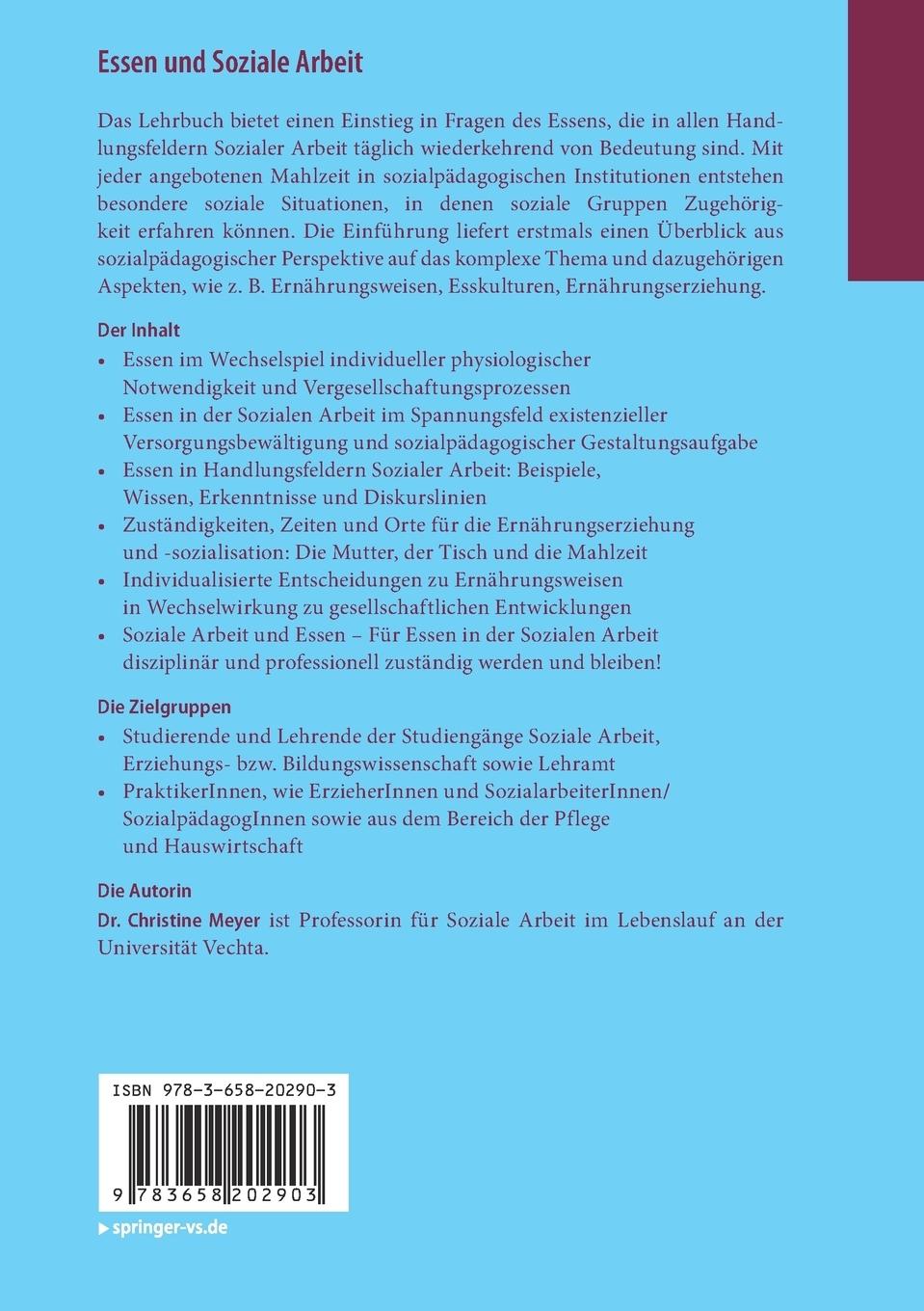 Rückseitencover Essen und Soziale Arbeit