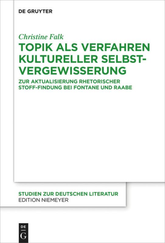 Vorderes Coverbild Topik als Verfahren kultureller Selbstvergewisserung