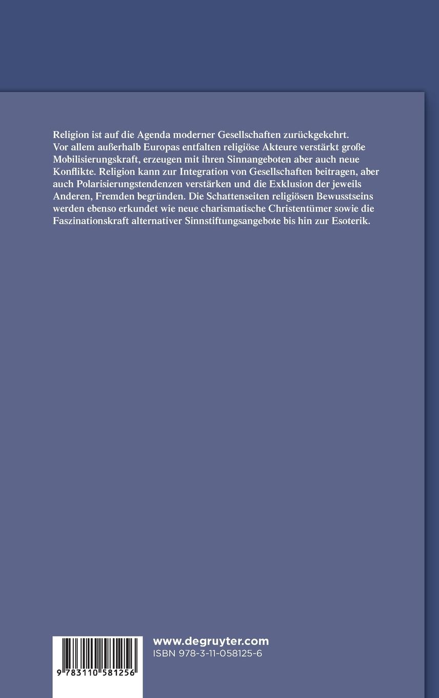 Rückseitencover Religion und Gesellschaft