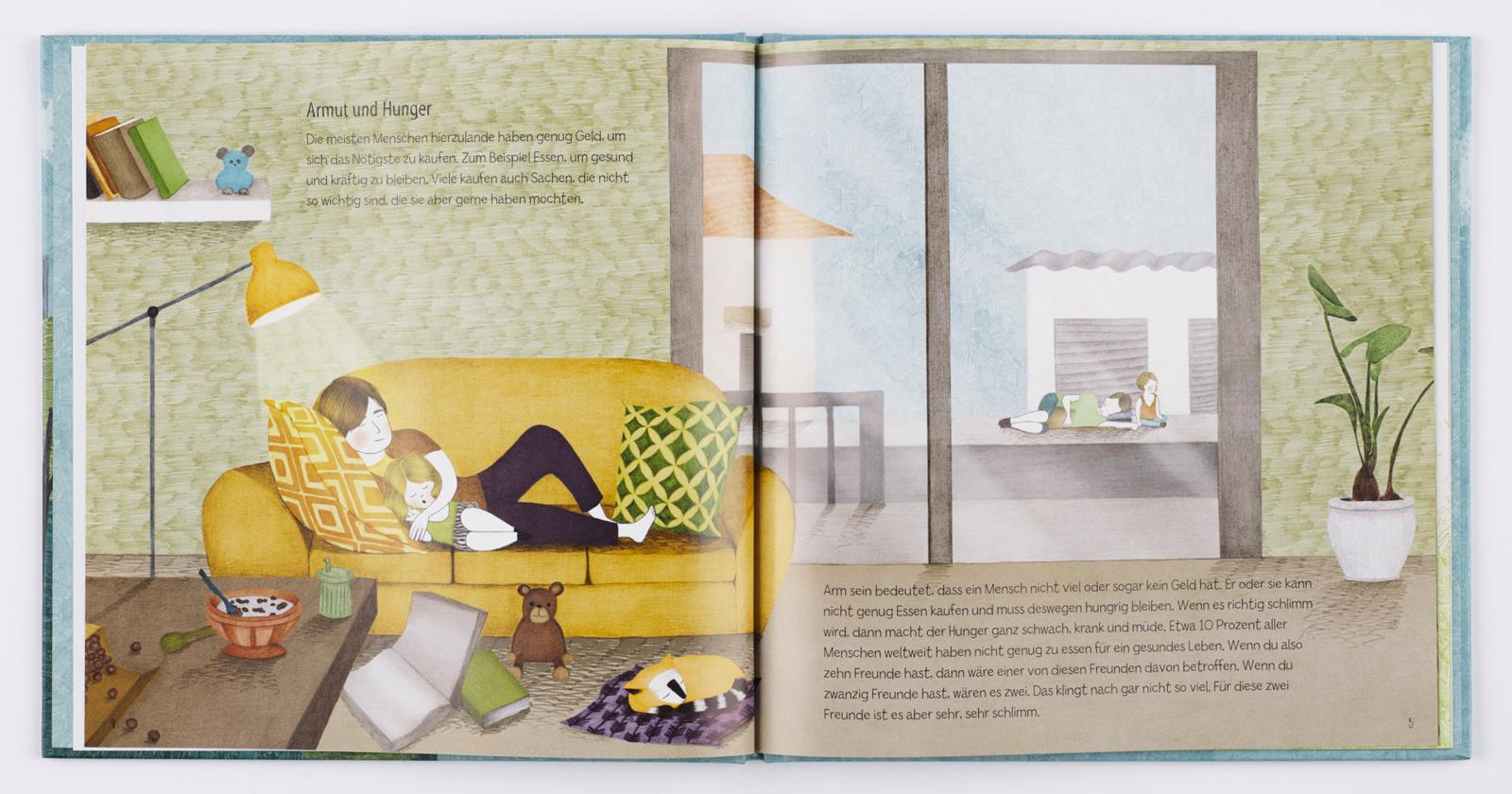 Beispielinhalt (Bild) Weltkugel 1: Wie ist es, wenn man arm ist?