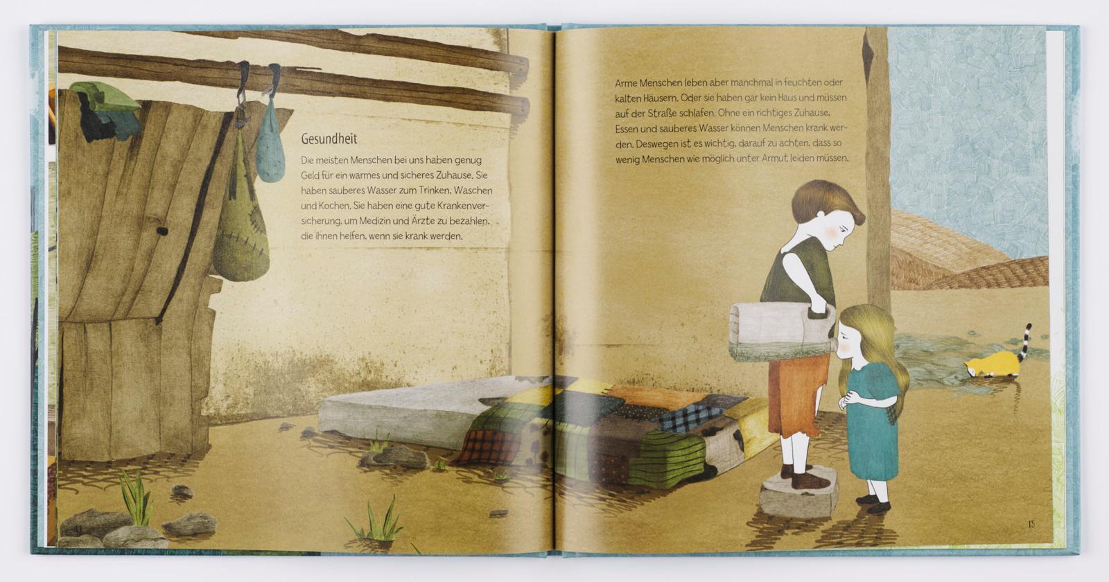 Beispielinhalt (Bild) Weltkugel 1: Wie ist es, wenn man arm ist?