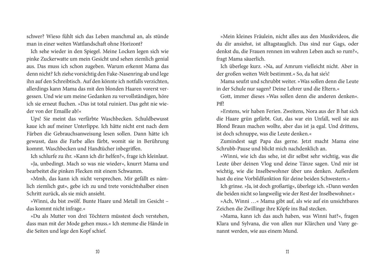 Beispielinhalt (Bild) Pechsträhnen färbt man pink