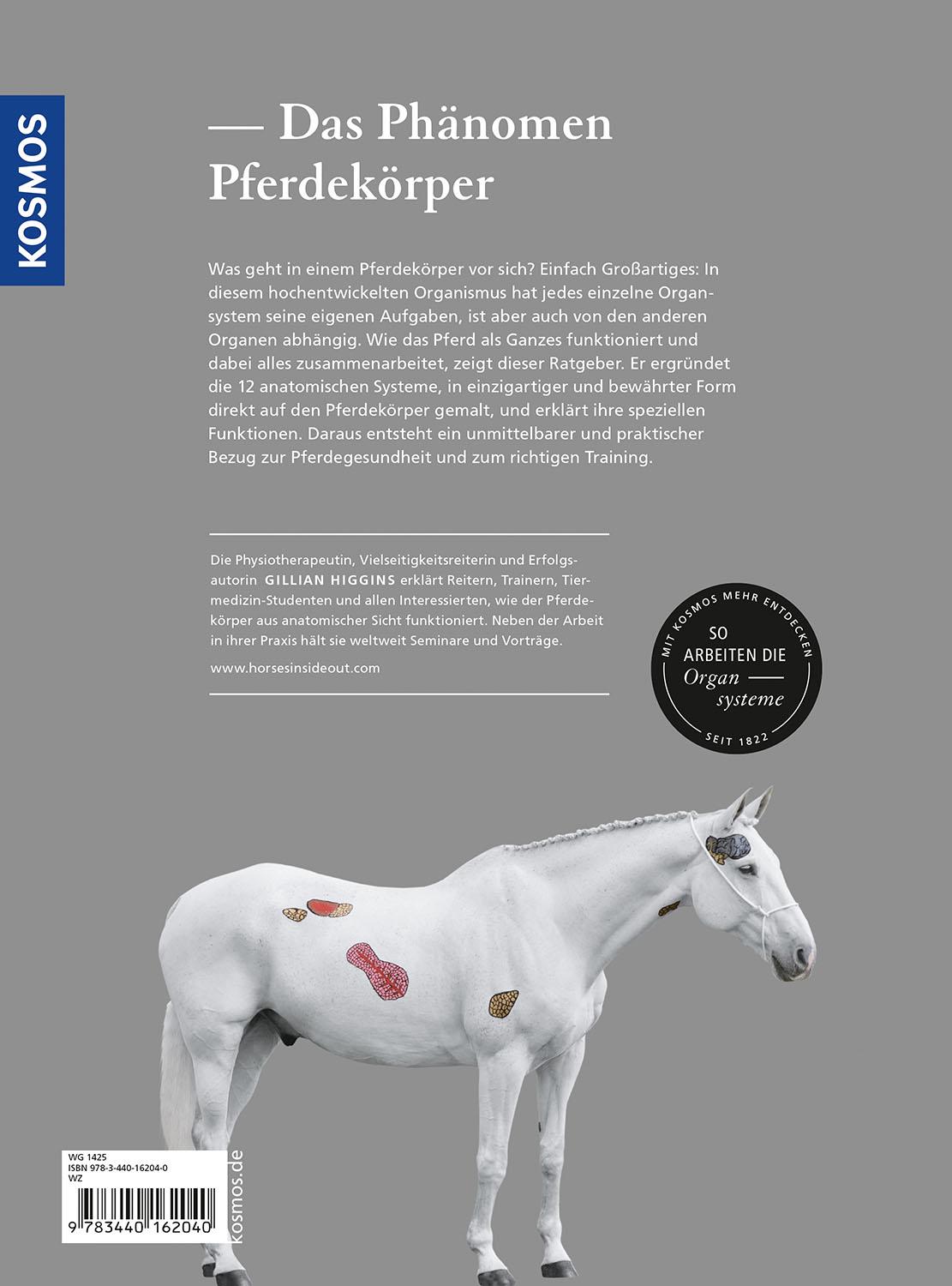 Rückseitencover Anatomie verstehen - Die Organe des Pferdes
