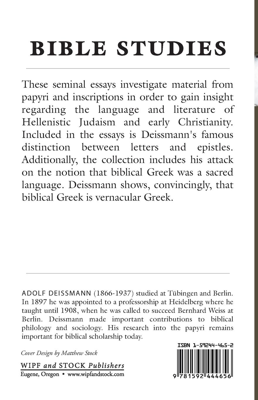 Rückseitencover Bible Studies