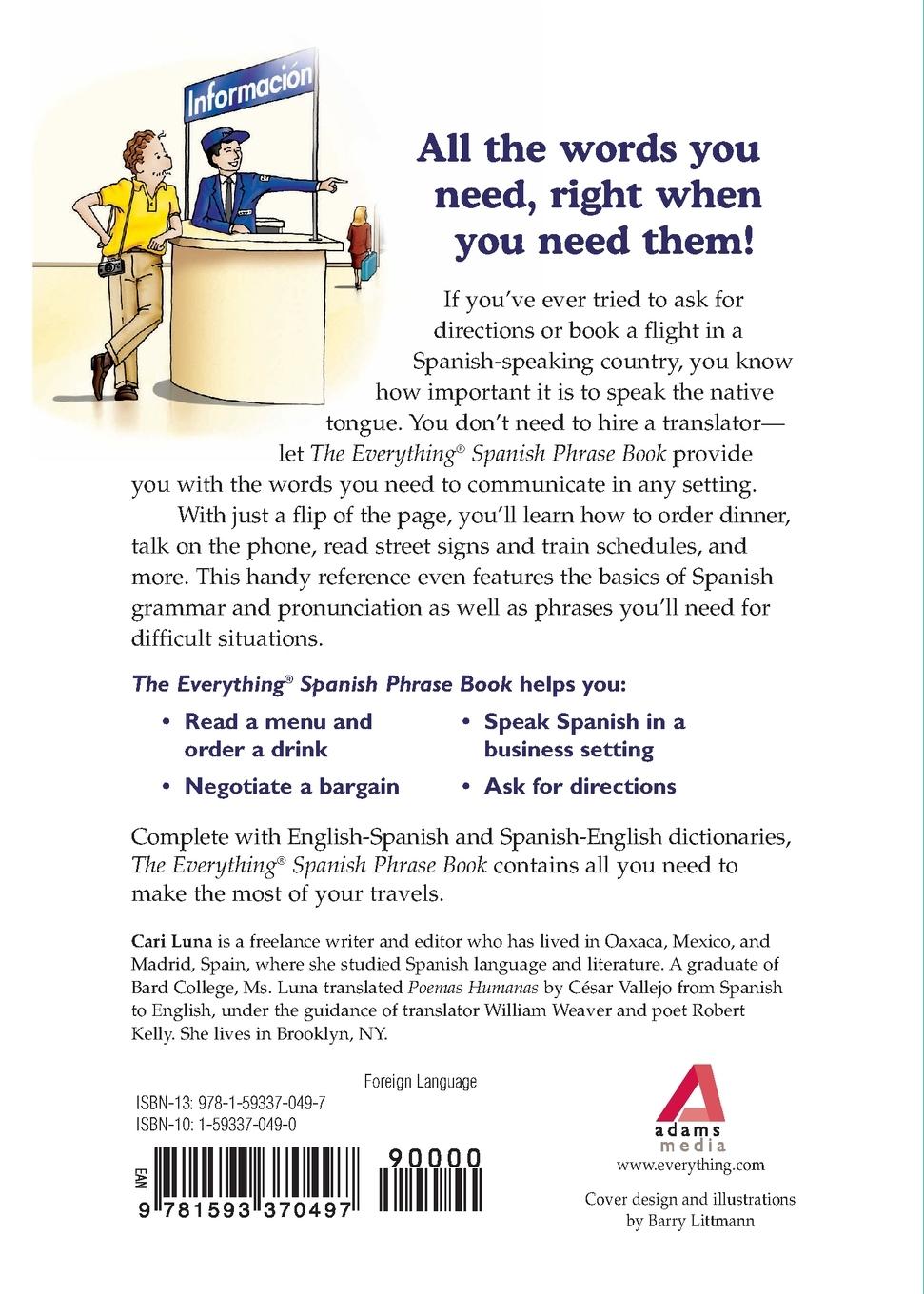 Rückseitencover The Everything Spanish Phrase Book