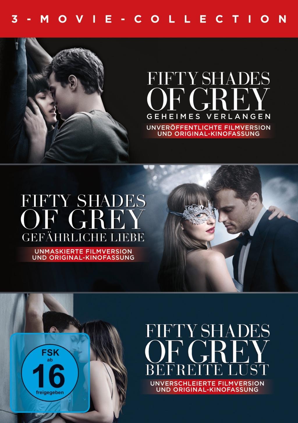 Vorderes Coverbild Fifty Shades of Grey -  3 Movie - Collection