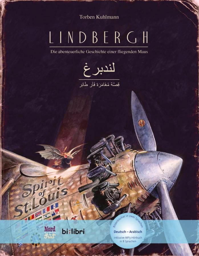 Vorderes Coverbild Lindbergh. Kinderbuch Deutsch-Arabisch mit MP3-Hörbuch zum Herunterladen