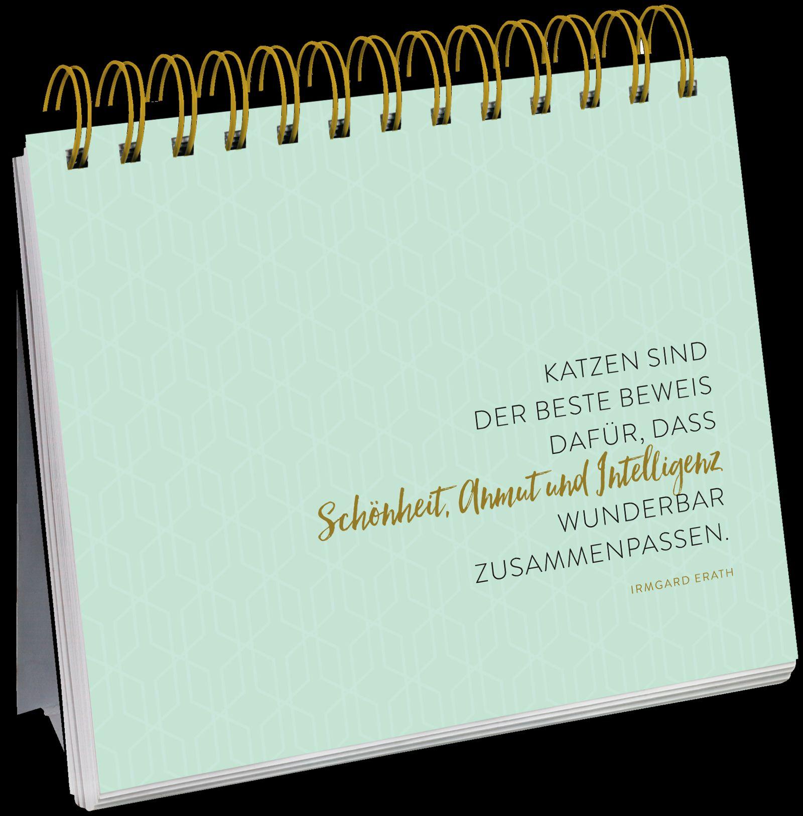 Beispielinhalt (Bild) Inspirierende Worte für Katzenfreunde