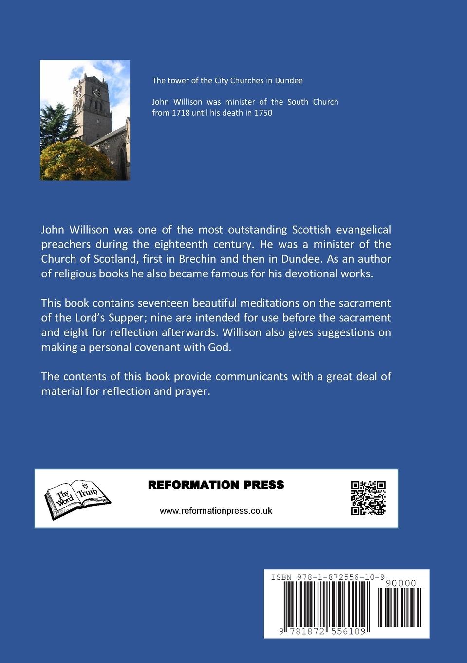 Rückseitencover Meditations on the Lord's Supper