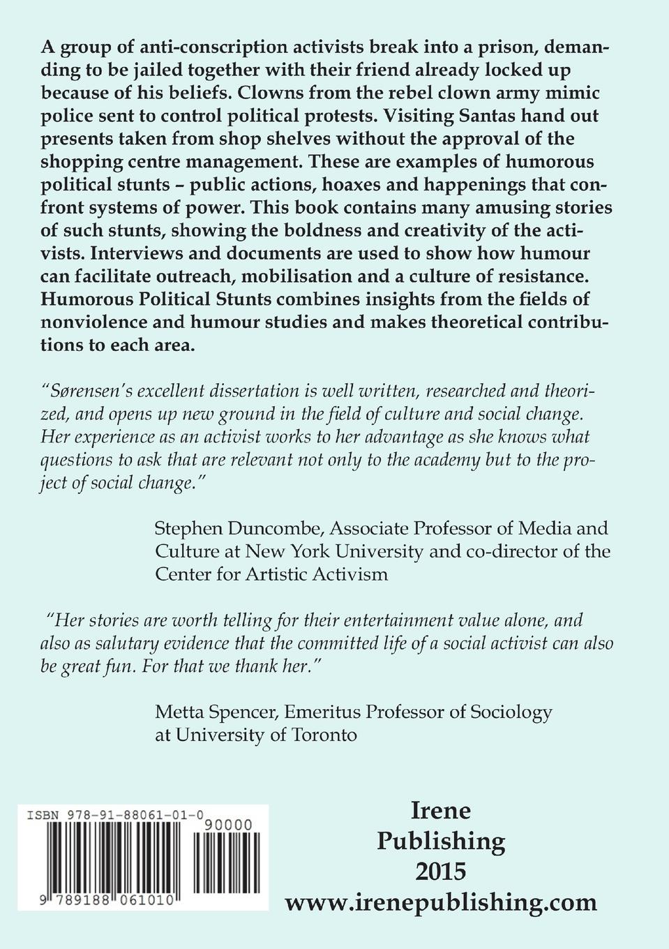 Rückseitencover Humorous Political Stunts