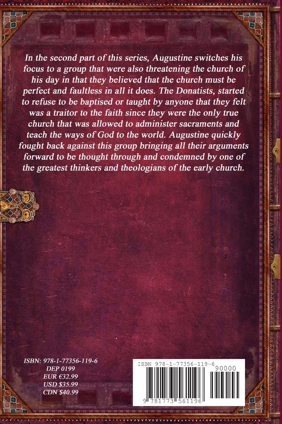 Rückseitencover The Writings Against the Manichaeans and Against the Donatists