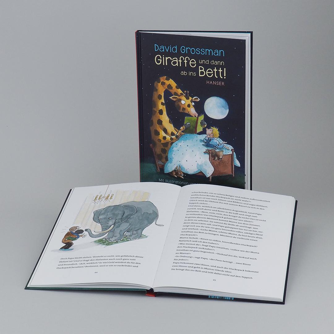 Beispielinhalt (Bild) Giraffe und dann ab ins Bett!