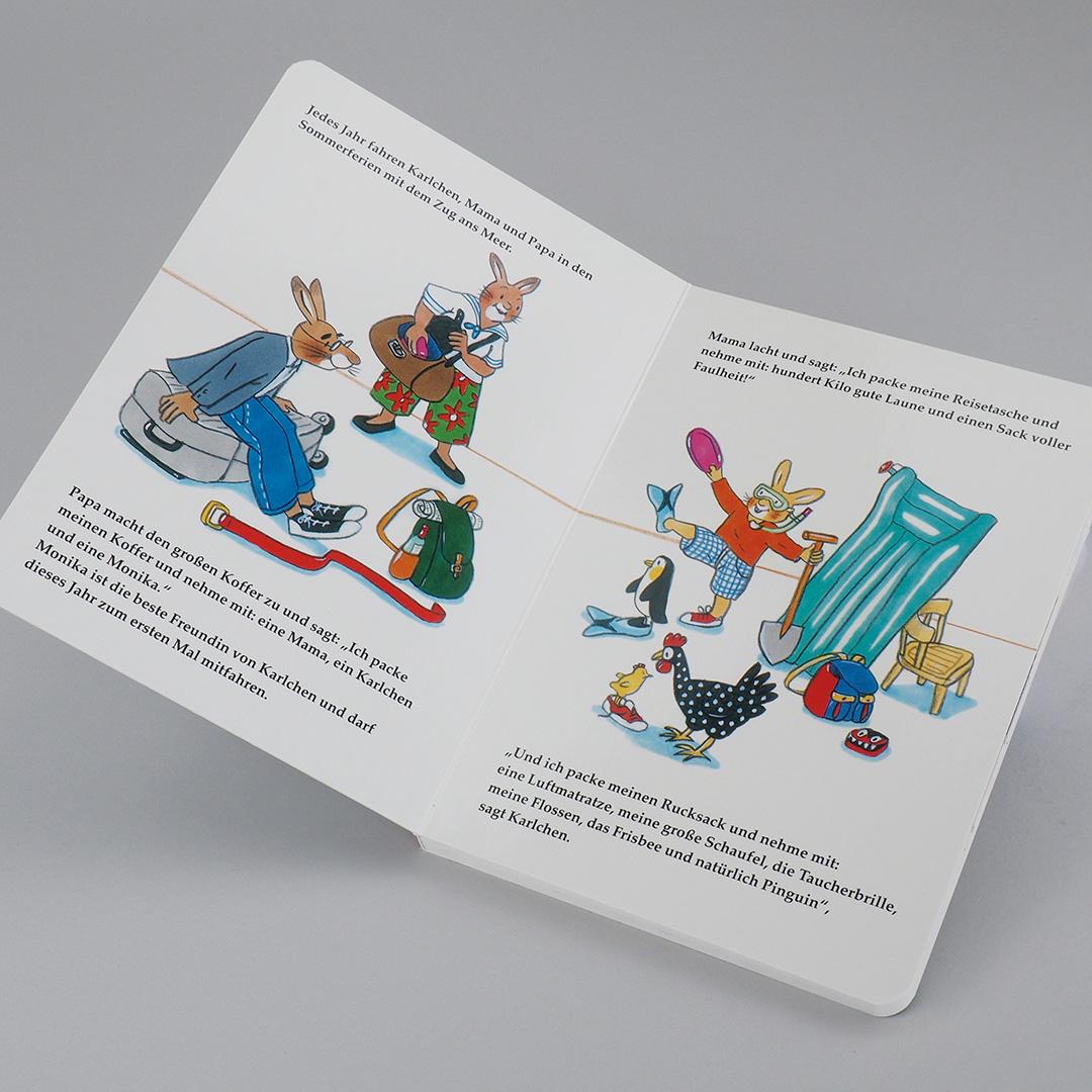 Beispielinhalt (Bild) Gute Reise, Karlchen!