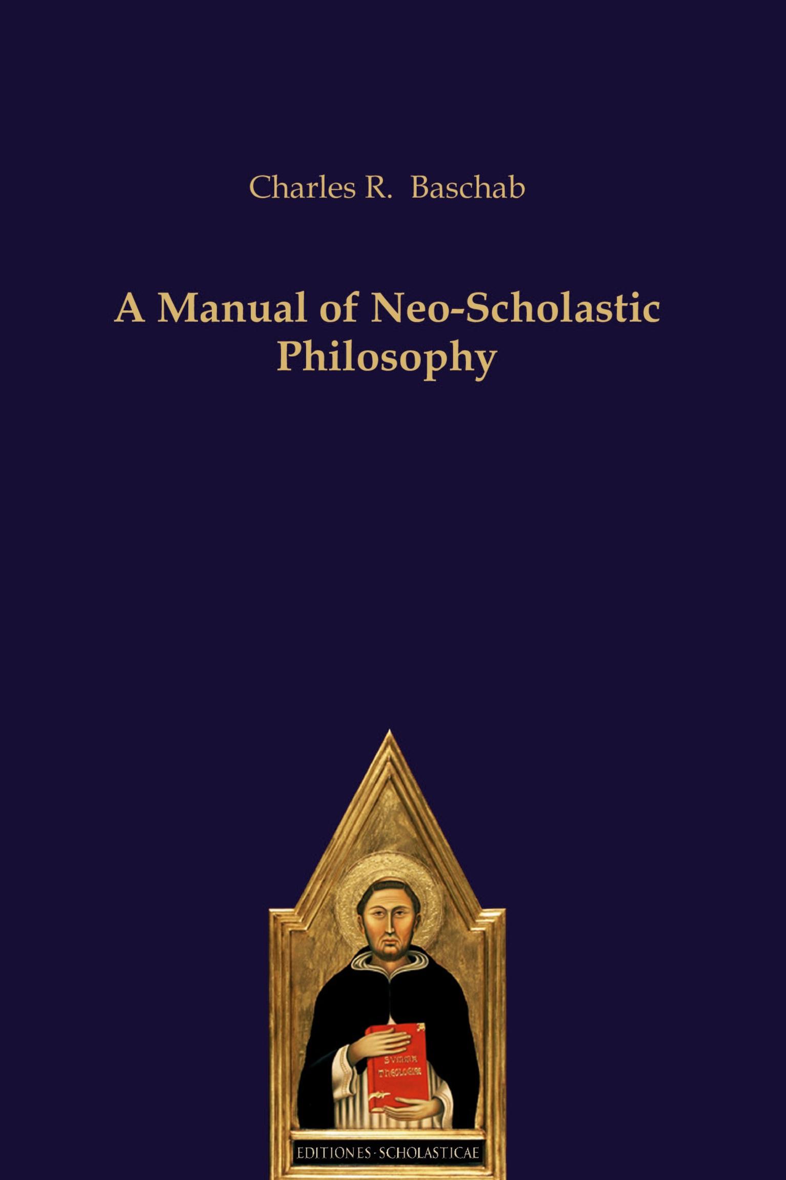 Vorderes Coverbild A Manual of Neo-Scholastic Philosophy