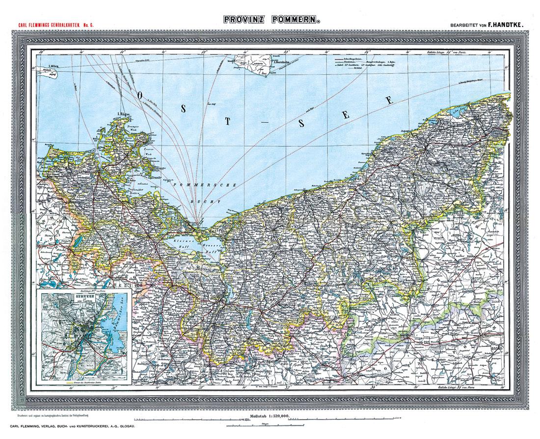 Vorderes Coverbild Provinz POMMERN - um 1903 [gerollt]