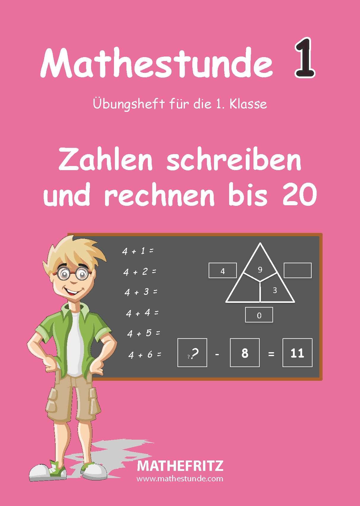Vorderes Coverbild Mathestunde 1 - Zahlen schreiben und rechnen bis 20