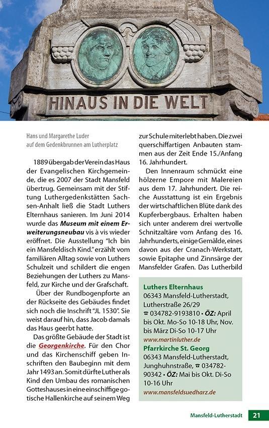 Beispielinhalt (Bild) Der Reformator Martin Luther - Reiseführer