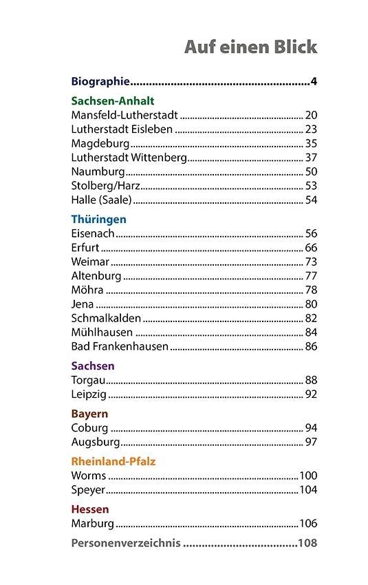 Beispielinhalt (Bild) Der Reformator Martin Luther - Reiseführer
