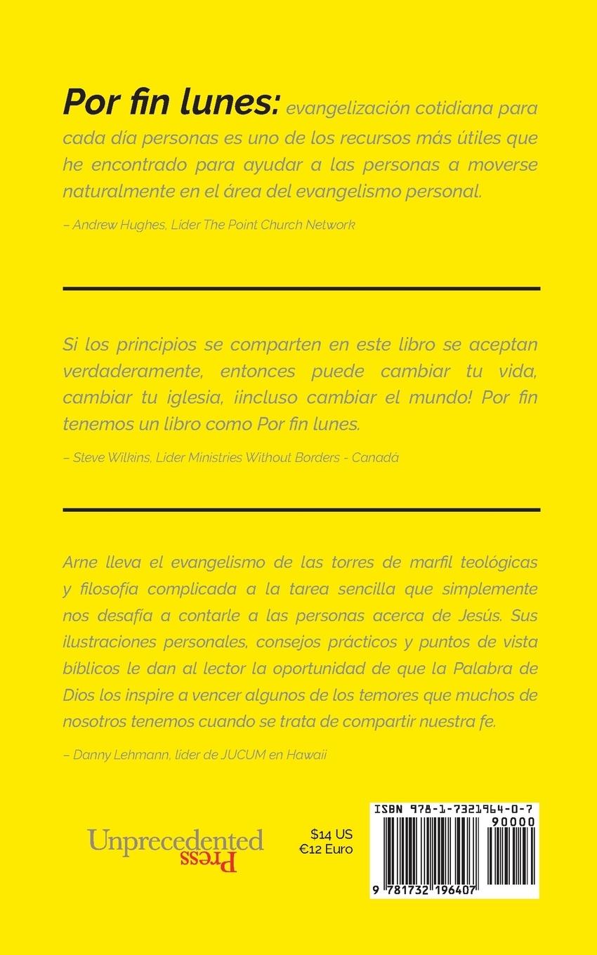 Rückseitencover Por fin lunes