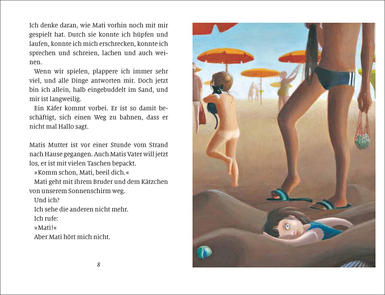 Beispielinhalt (Bild) Der Strand bei Nacht
