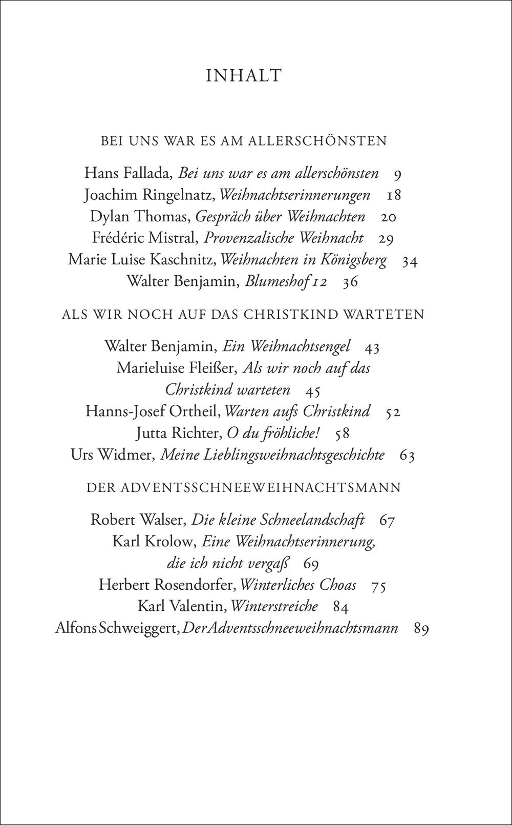 Beispielinhalt (Bild) Weihnachten, so schön, wie es früher einmal war