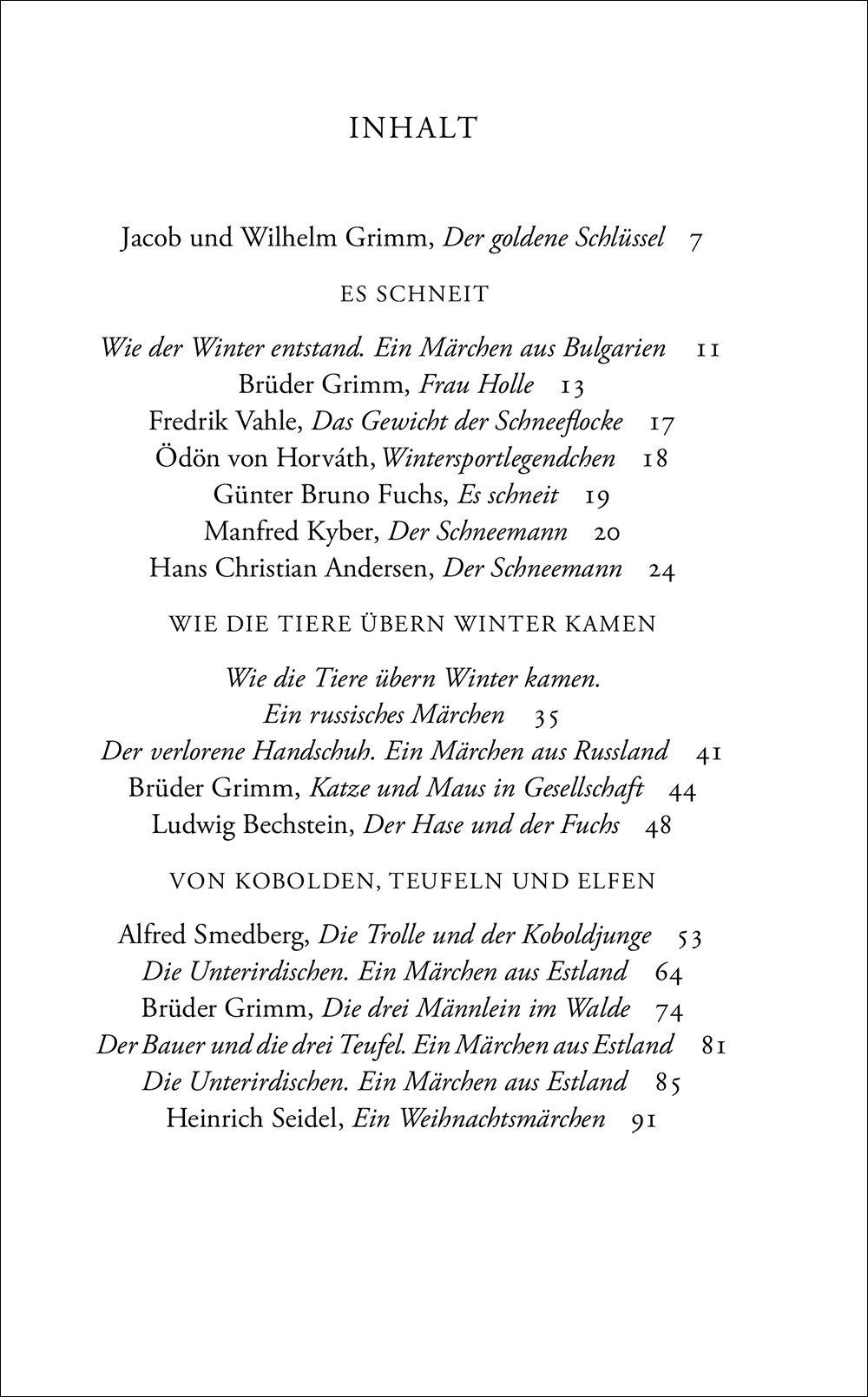 Beispielinhalt (Bild) Die schönsten Wintermärchen