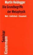 Vorderes Coverbild Gesamtausgabe Abt. 2 Vorlesungen Bd. 29/30. Die Grundbegriffe der Metaphysik