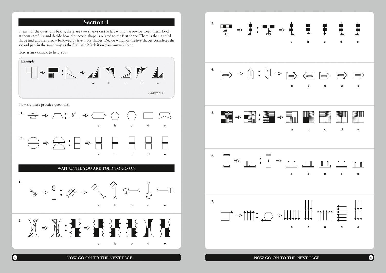 Beispielinhalt (Bild) 11+ Non-Verbal Reasoning Practice Papers Book 2