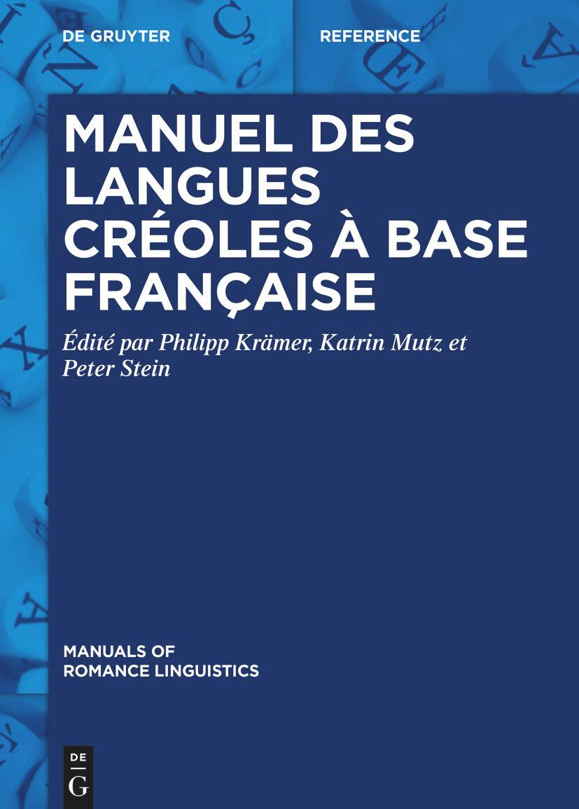 Vorderes Coverbild Manuel des langues créoles à base française