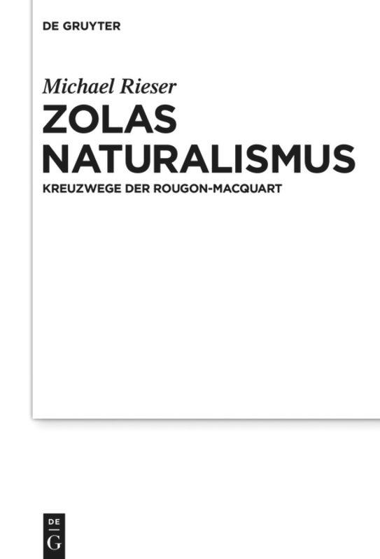Vorderes Coverbild Zolas Naturalismus