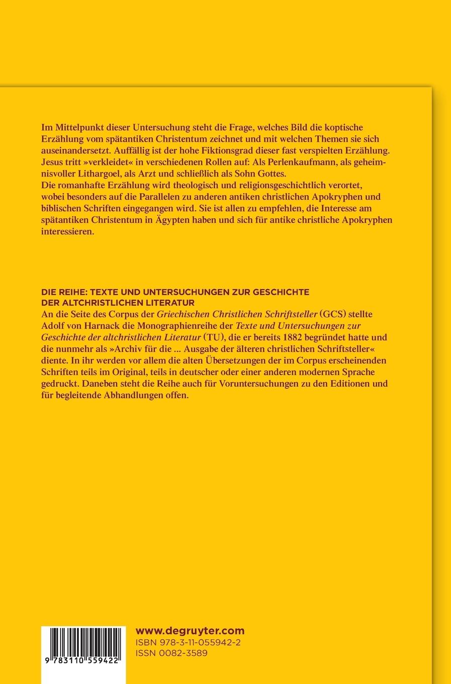 Rückseitencover Die Taten des Petrus und der zwölf Apostel (NHC VI,1)